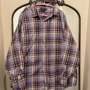 Daniel Cremieux 2X pastel plaid button up